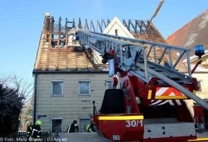 Brand Lauingen in ehemaliger Asylunterkunft