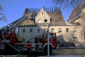 Brand Lauingen in ehemaliger Asylunterkunft