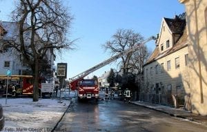 Brand Lauingen in ehemaliger Asylunterkunft