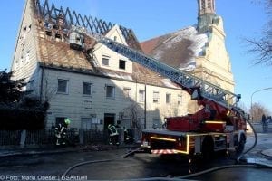 Brand Lauingen in ehemaliger Asylunterkunft