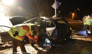 Schwerer Verkehrsunfall in Riedheim Kreis Günzburg