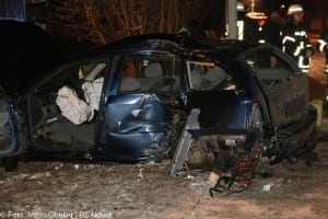 Schwerer Verkehrsunfall in Riedheim Kreis Günzburg