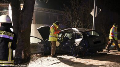 Schwerer Verkehrsunfall in Riedheim Kreis Günzburg