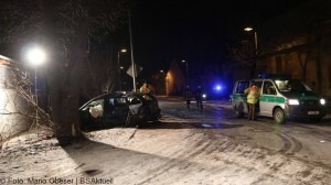 Schwerer Verkehrsunfall in Riedheim Kreis Günzburg