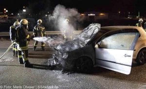 Brand PKW in Scheppach am 24.02.2017