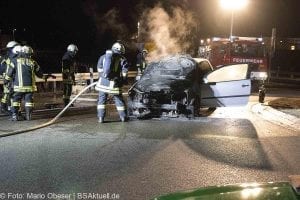 Brand PKW in Scheppach am 24.02.2017