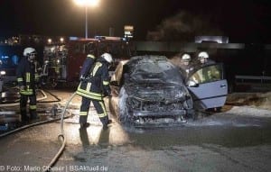Brand PKW in Scheppach am 24.02.2017