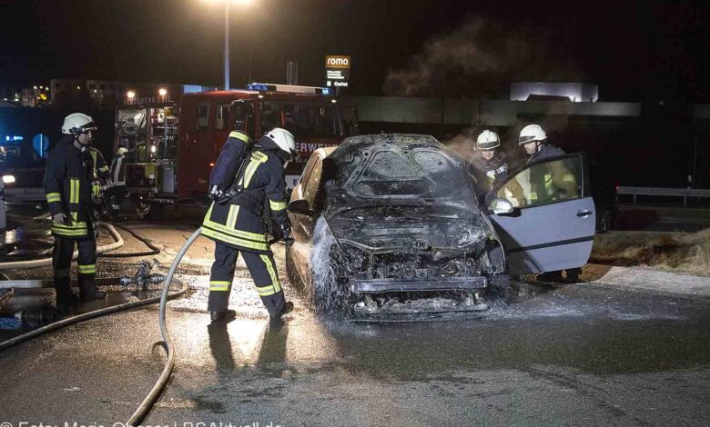 Brand PKW in Scheppach am 24.02.2017