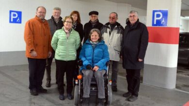 Barrierefreie Parkplätze in der Altstadt Tiefgarage in Günzburg