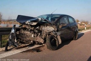 Unfall und Folgeunfall auf A8 bei Burgau am 08042017