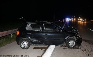 Verkehrsunfall auf der A8 bei Burgau am 31.05.2017.