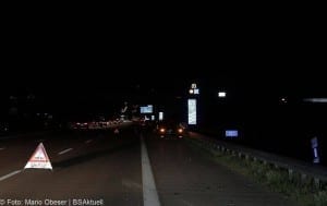 Verkehrsunfall auf der A8 bei Burgau am 31.05.2017.