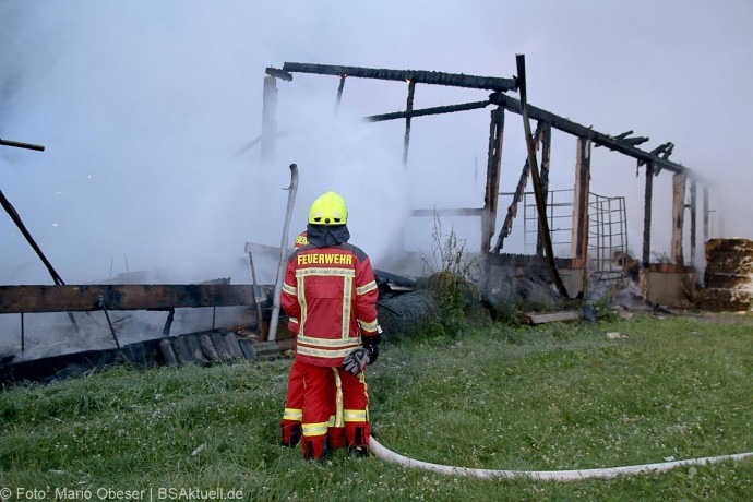 Brand Hürben Schafstall