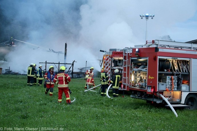 Brand Hürben Schafstall