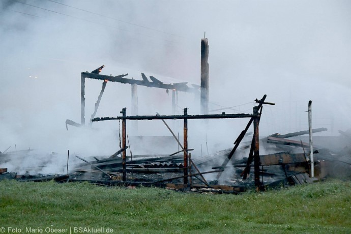 Brand Hürben Schafstall