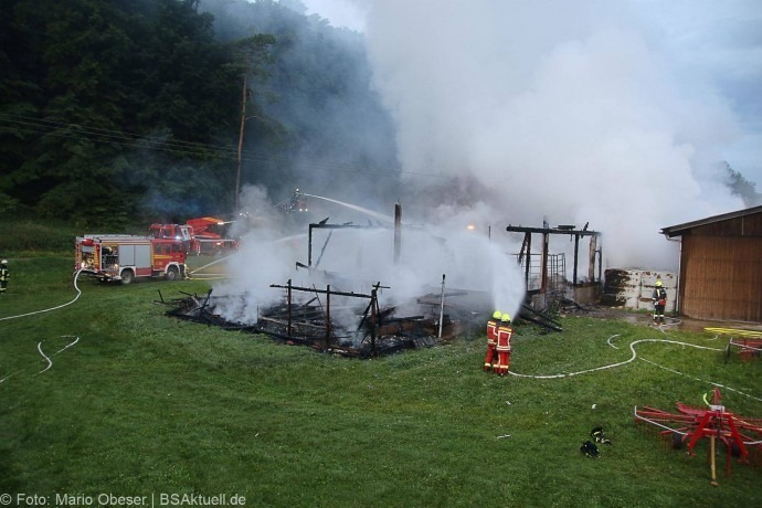 Brand Hürben Schafstall