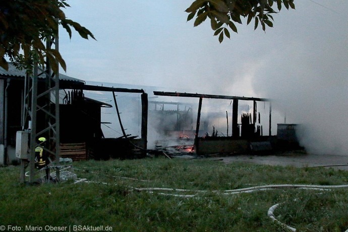 Brand Hürben Schafstall