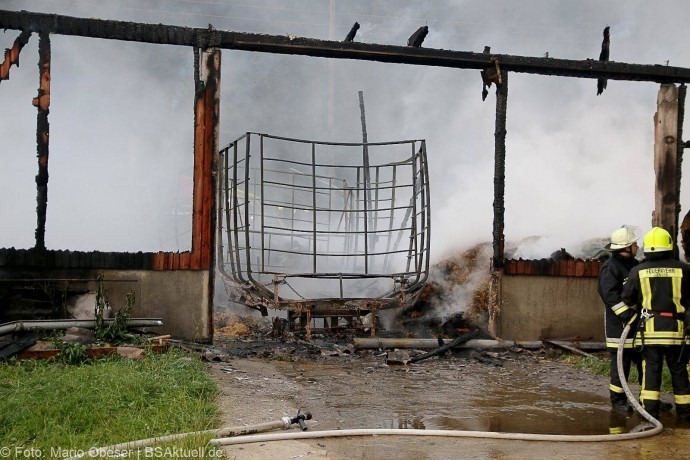 Brand Hürben Schafstall