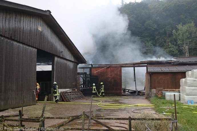 Brand Hürben Schafstall