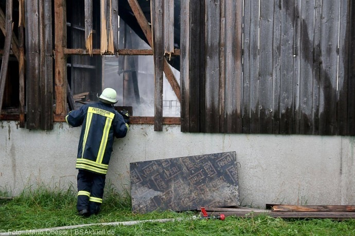 Brand Hürben Schafstall
