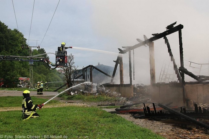 Brand Hürben Schafstall
