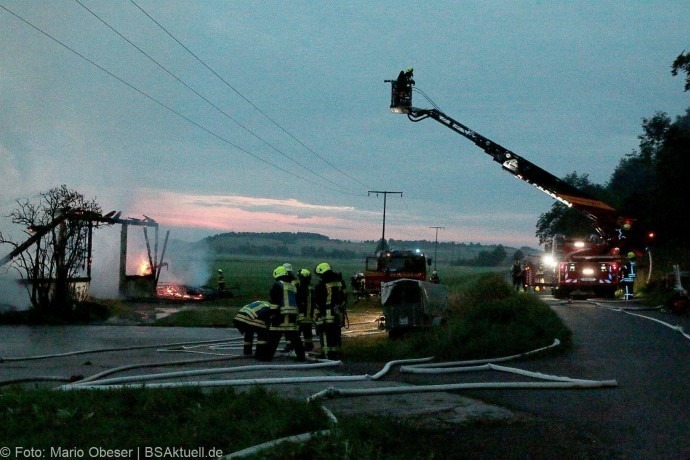 Brand Hürben Schafstall