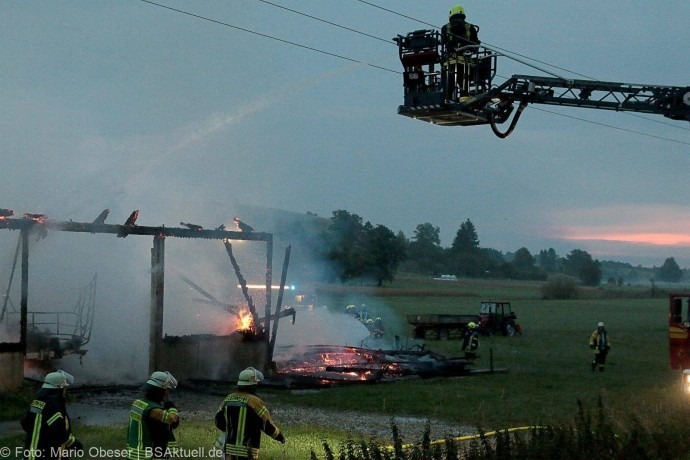 Brand Hürben Schafstall