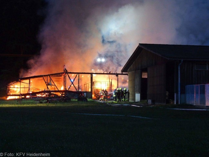 Brand Hürben Schafstall