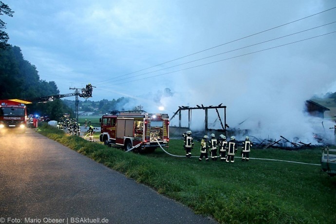 Brand Hürben Schafstall