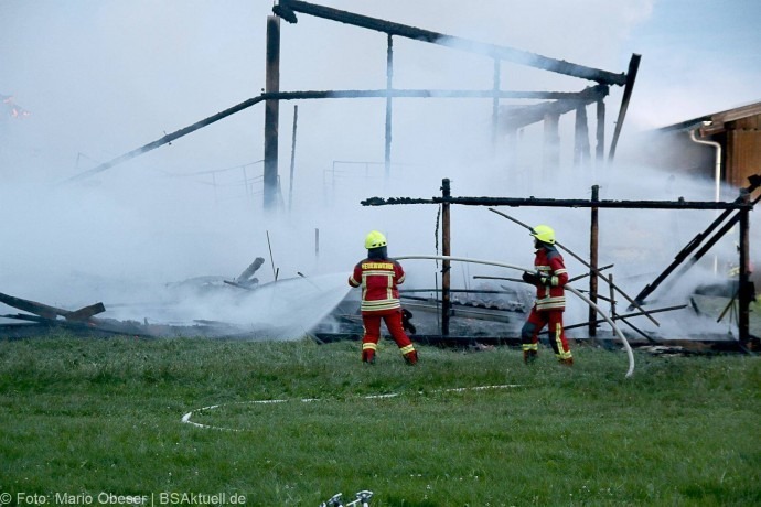 Brand Hürben Schafstall