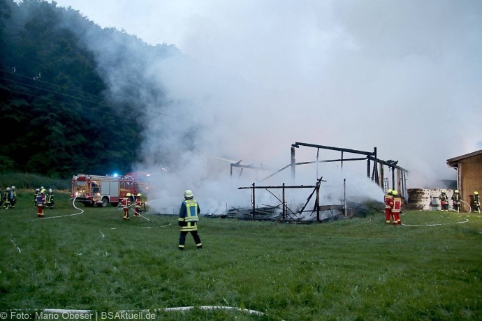 Brand Hürben Schafstall