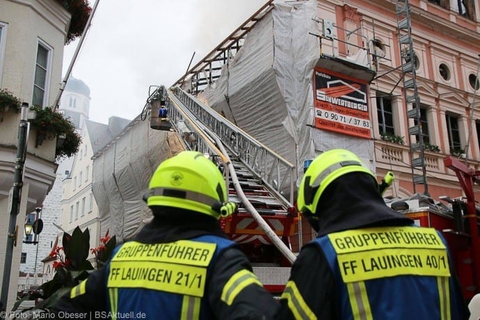 Brand im Rathaus Dillingen Donau am 26.07.2017