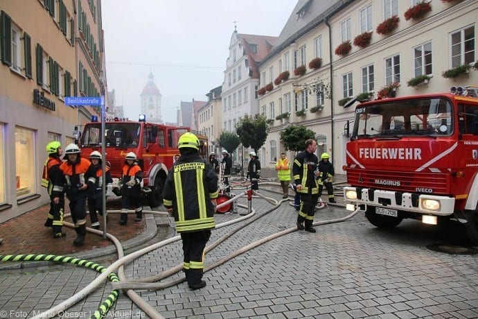 Brand im Rathaus Dillingen Donau am 26.07.2017