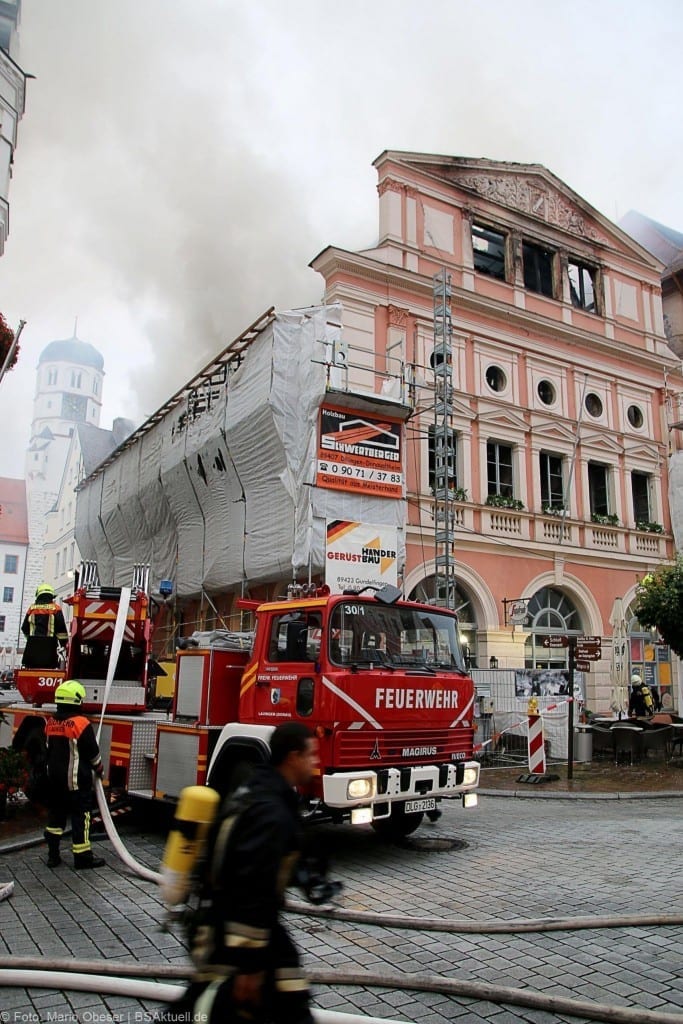 Brand im Rathaus Dillingen Donau am 26.07.2017