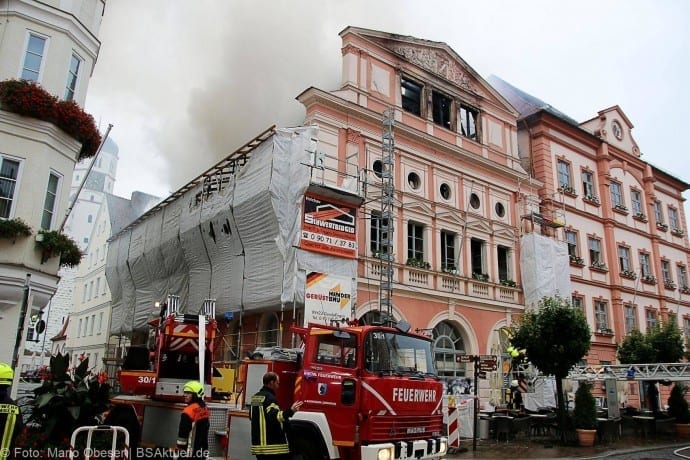 Brand im Rathaus Dillingen Donau am 26.07.2017