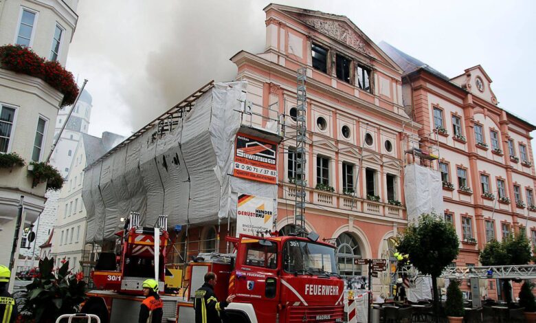 Brand im Rathaus Dillingen Donau am 26.07.2017