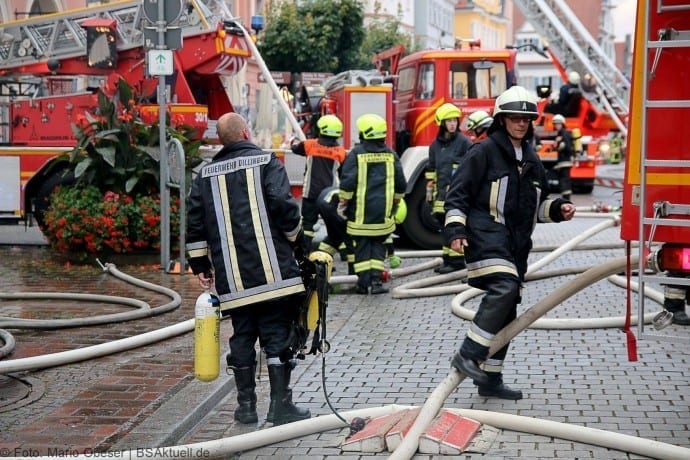 Brand im Rathaus Dillingen Donau am 26.07.2017
