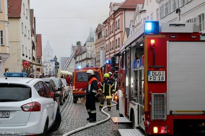 Brand im Rathaus Dillingen Donau am 26.07.2017
