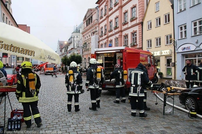 Brand im Rathaus Dillingen Donau am 26.07.2017