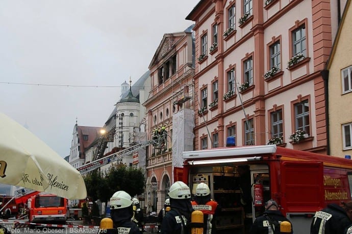 Brand im Rathaus Dillingen Donau am 26.07.2017