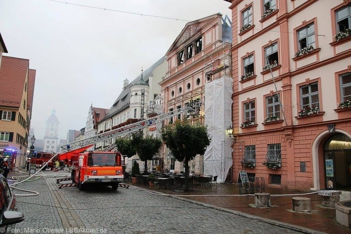 Brand im Rathaus Dillingen Donau am 26.07.2017