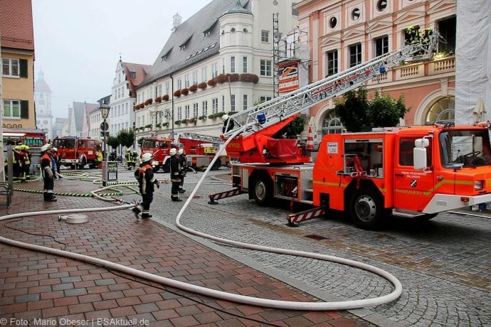 Brand im Rathaus Dillingen Donau am 26.07.2017