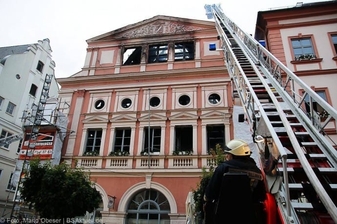 Brand im Rathaus Dillingen Donau am 26.07.2017