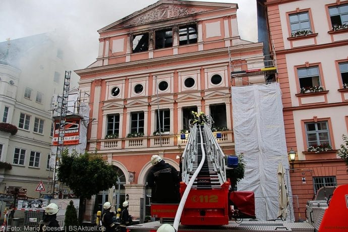 Brand im Rathaus Dillingen Donau am 26.07.2017