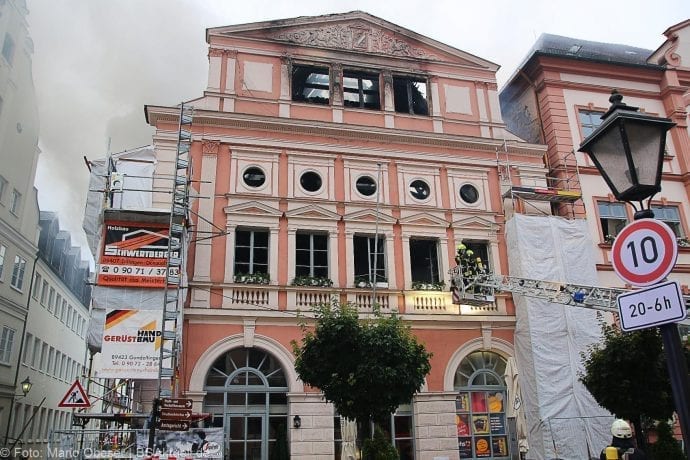 Brand im Rathaus Dillingen Donau am 26.07.2017