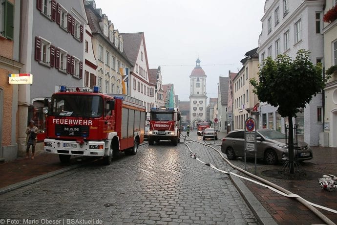 Brand im Rathaus Dillingen Donau am 26.07.2017