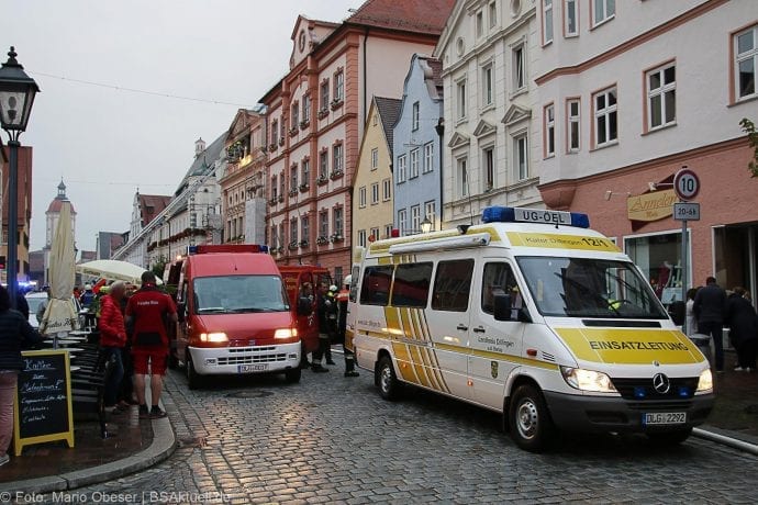 Brand im Rathaus Dillingen Donau am 26.07.2017
