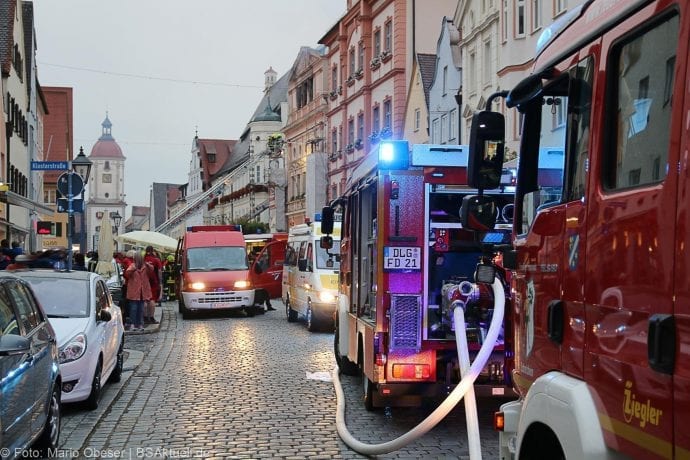 Brand im Rathaus Dillingen Donau am 26.07.2017