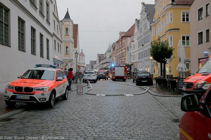 Brand im Rathaus Dillingen Donau am 26.07.2017