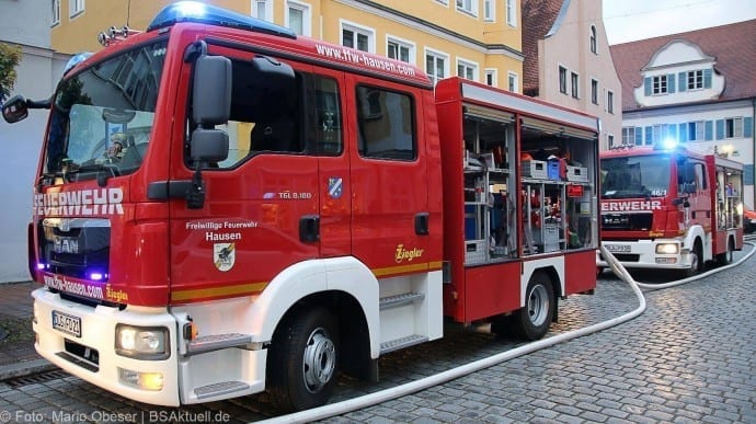 Brand im Rathaus Dillingen Donau am 26.07.2017